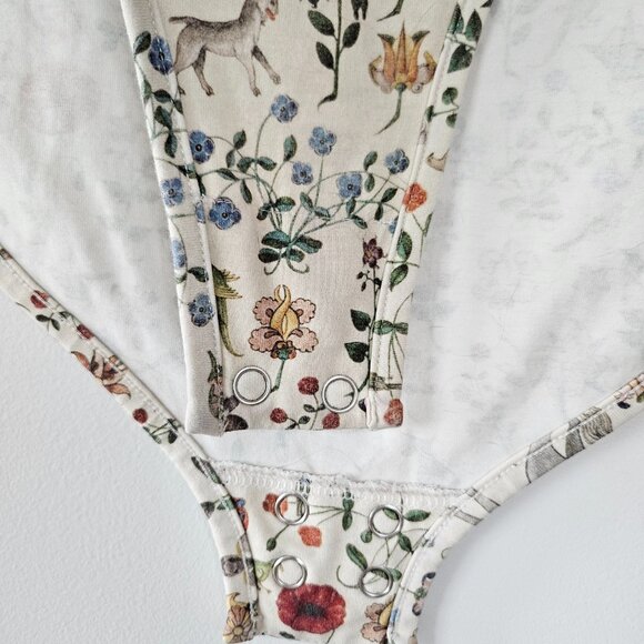 Samantha Pleet Turtle Unicorn Tapestry Bodysuit Cream - Picture 2 of 8